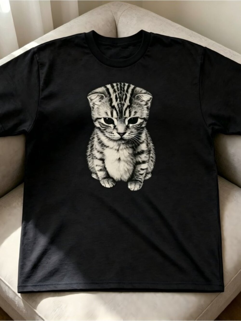 black Cat Graphic Women Men T-shirt unisex